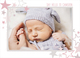 Pink Hello World Photo Birth Announcements Image 2 of 3